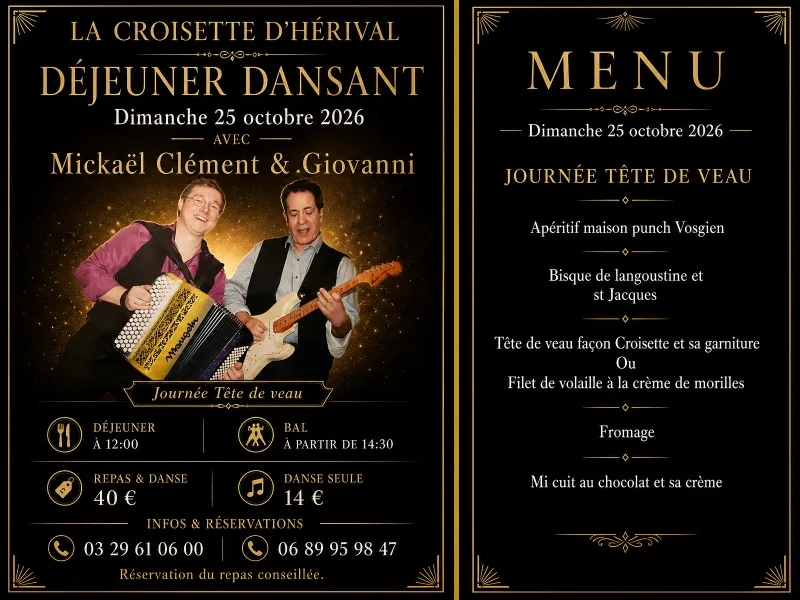 Affiche générée pour Tête de veau Mickaël CLÉMENT